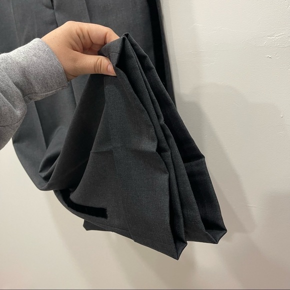 Gilmar Divisione Industria Spa Tuxedo Stripe Trouser Pants Size 40 Fleece Wool - Picture 5 of 10